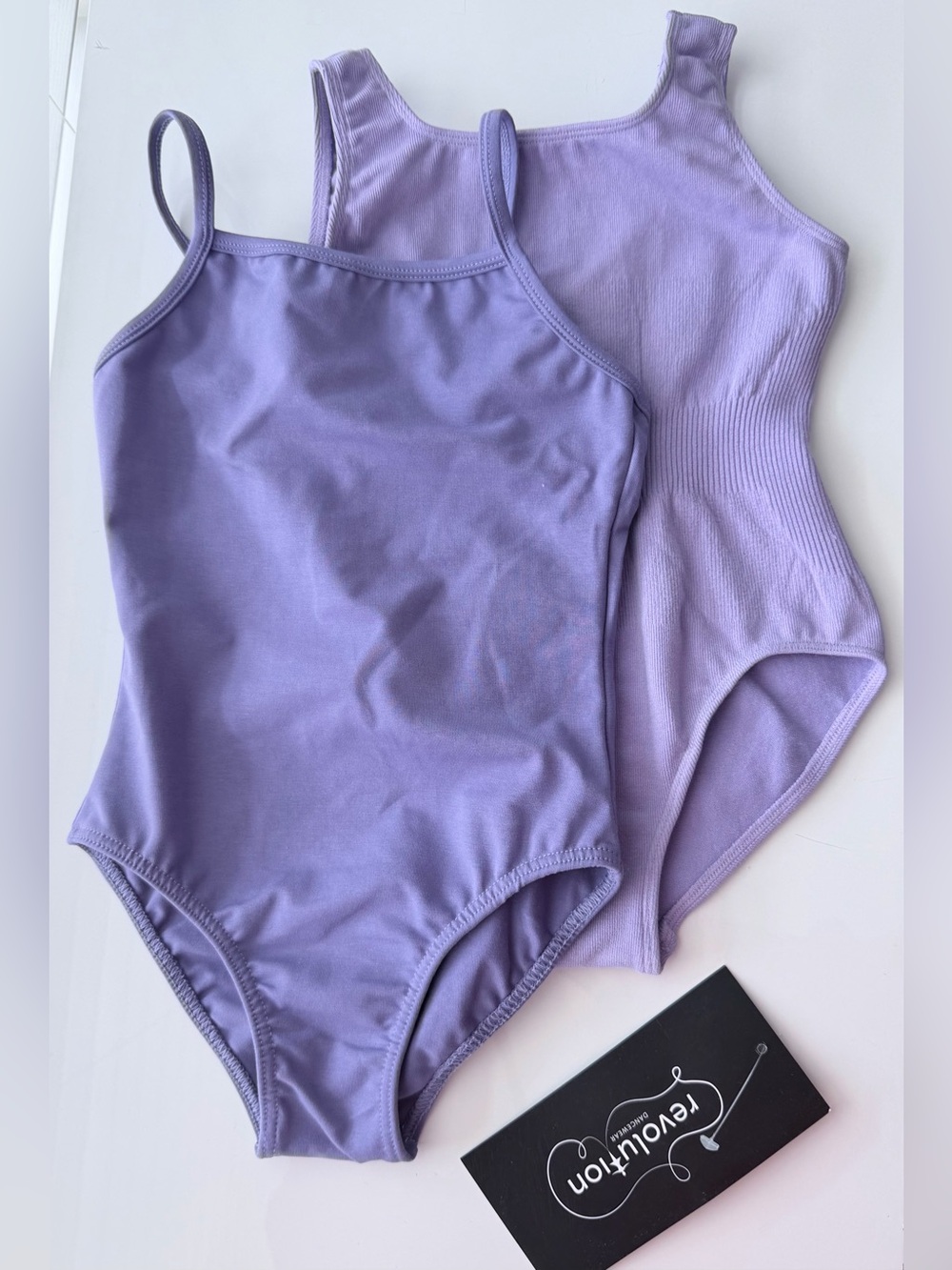 Revolution girls Lavender One-Piece dance leotards set basic Small